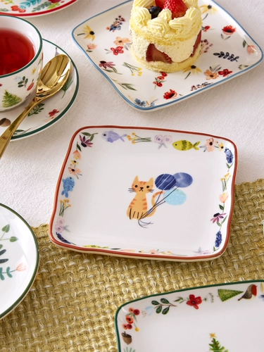 Сети строго отобранный домашний костный диск керамическая тарелка фруктовые закуски, закуски, маленький диск с сушными дисками