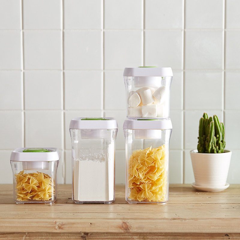 网易严选 按压式真空储物罐4件套 0.5L*2个+1L*2个 天猫优惠券折后¥49包邮(¥199-150)