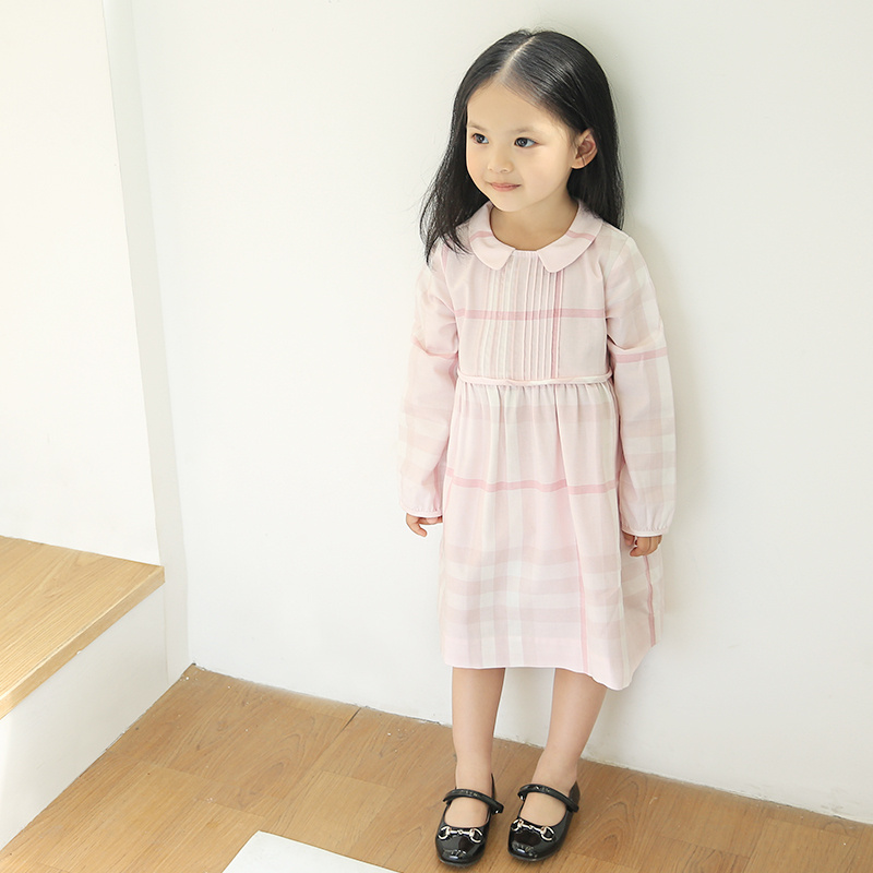 Burberry制版师优化版型 A类安全等级 网易严选 纯棉 女童格纹褶皱连衣裙 内搭短裤 天猫优惠券折后￥49包邮（需领优惠券）59~100码可选