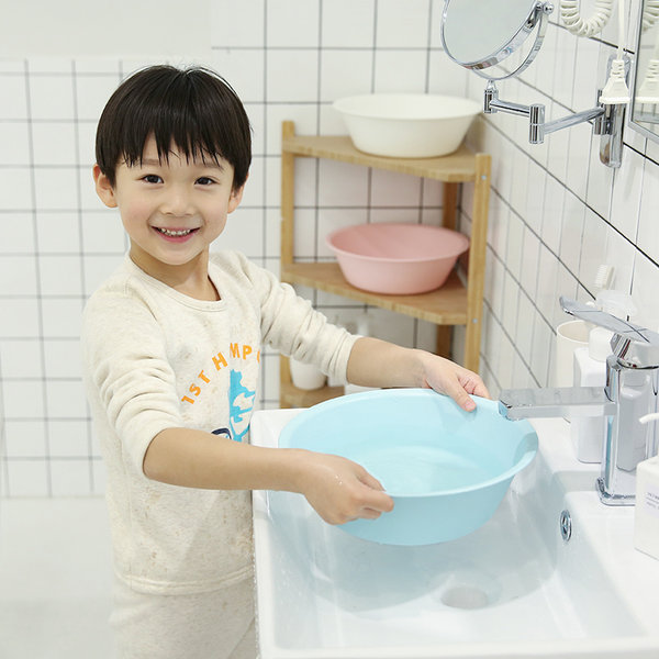 网易严选 食品级PP塑料耐热儿童脸盆*3个 天猫优惠券折后￥23.7包邮（￥38.7-15）两色组合可选