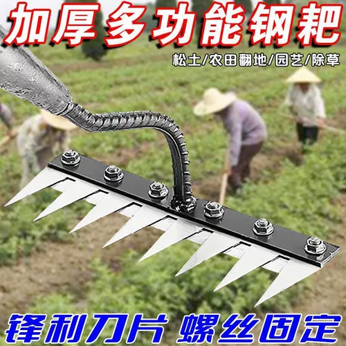 Многоцелевой инструмент для прополки, универсальный инструмент для прополки, съемные грабли для гвоздей, мотыга для переворачивания почвы, грабли для прополки с лезвием