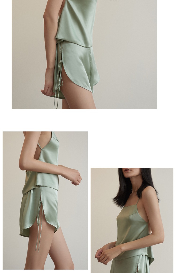 Silkiss / lụa lụa tạp dề sling phụ nữ dịch vụ nhà đồ lót ánh sáng đồ ngủ Trung Quốc Shu Wei đồ ngủ nữ