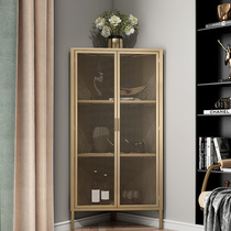 Eurostyle Bedroom Turn Corner Cabinet Wall Side Triangle Disposal Cabinet Living-room Light Lavish Standing Cabinet Dining Side Cabinet Floor Iron Art