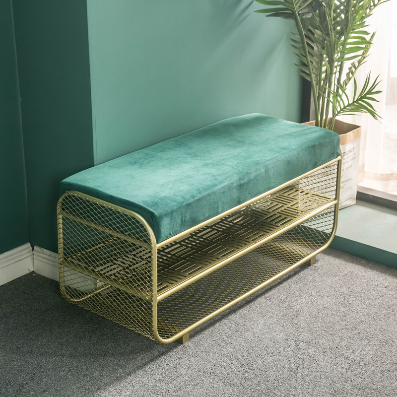 Changing shoes stool Home shoes Shoes Cabinet Integrated Sittable Entrance door light extravagant Shoes Stool Cloister room Sofa Strip Chair Stool