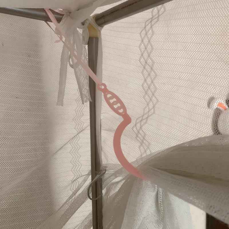 Mosquito Net for Dormitory, Palace-Style Mosquito Net with Three Doors, Large Hook, Student Tent, Plastic Hook, Household Use, Three-Door, Pair for Two People