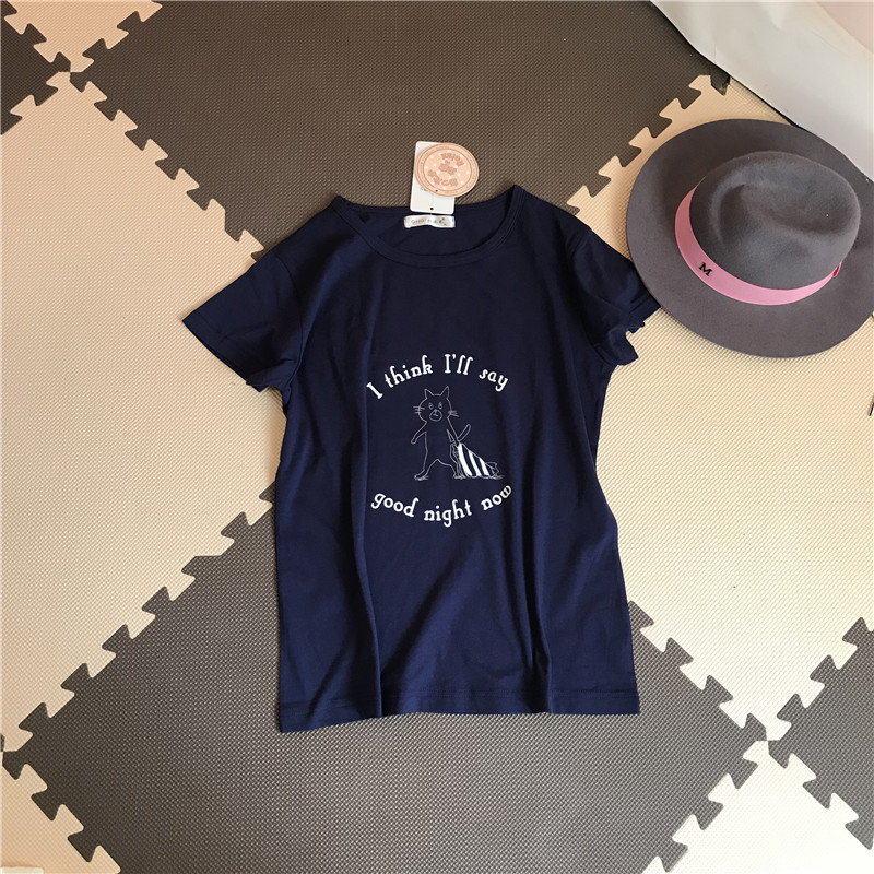 Mùa hè phụ nữ ngắn tay bông t- shirt bông hàng đầu đồ ngủ giản dị t- shirt có thể được đeo bên ngoài nhà dịch vụ