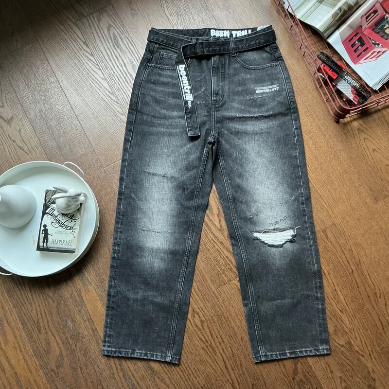 B*Ent*Ill Genuine 1099 Yuan American High Street Fashion Brand Hot Item Men's Ripped Jeans