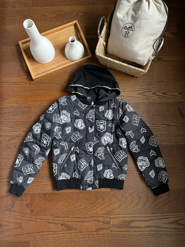 Plory Eagle Genuine Women's Autumn and Winter Fashionable Casual Hooded Cotton Jacket Short Cotton Coat Jacket
