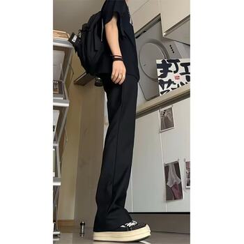 Cleanfit black pants men's spring and summer fashion casual