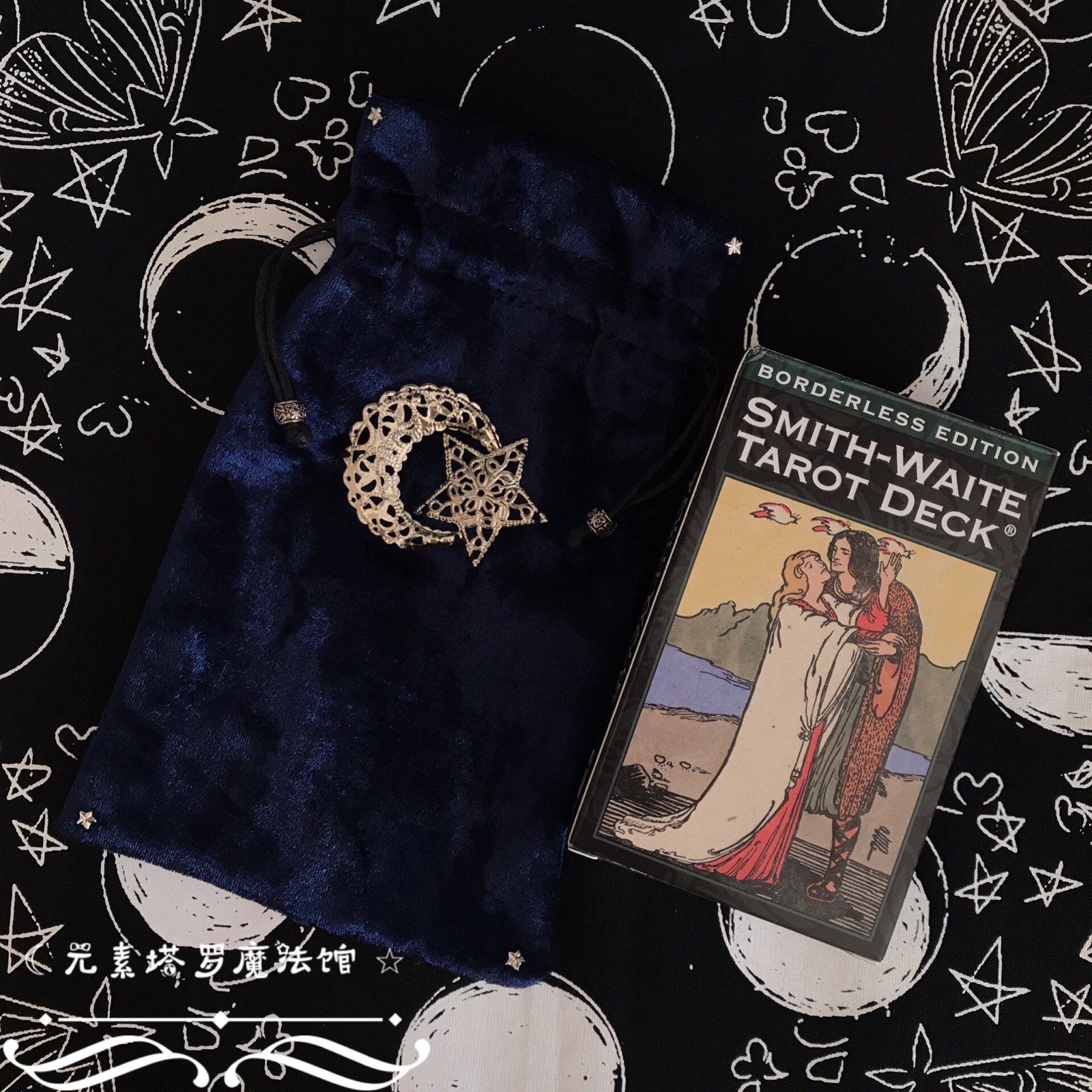 Imported Smith-Waite Tarot Centennial Wit Tarot Card Borderless Original Custom Delivery Bag