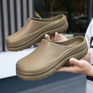 Giày phẫu thuật mùa hè thoáng khí y tá phòng phẫu thuật đặc biệt chống trơn trượt chống mùi Dép Bao Đầu màu trơn cho nam và nữ cỡ lớn bác sĩ dép lê nữ đi biển