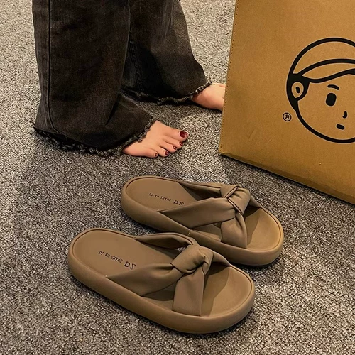 Слайдеры, тапочки, обувь, нескользящие пляжные модные сандалии на платформе для отдыха для беременных