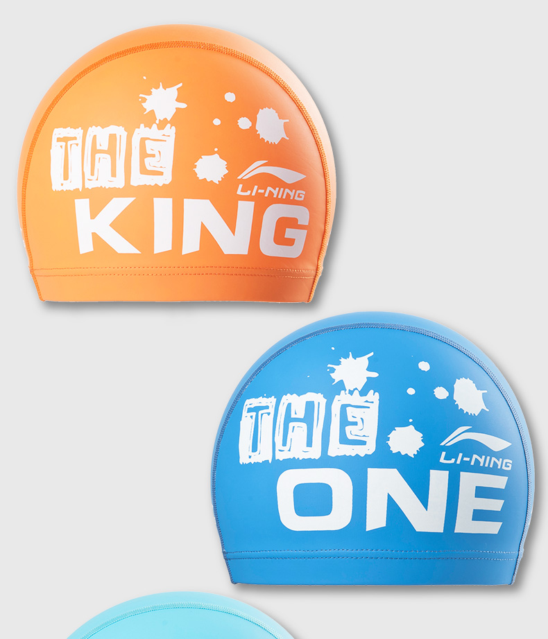 Mũ lưỡi trai Li Ning tóc dài không thấm nước nam silicone trẻ em dễ thương người lớn thời trang không đầu vải thiết bị bơi 	mũ bơi ko ướt tóc	