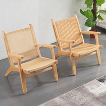 Nordic Sofa Sofa Chair Leisure Simple Modern Living Room Balcony Three Piece Coffee Shop Coffee Shop HomeVine Chair