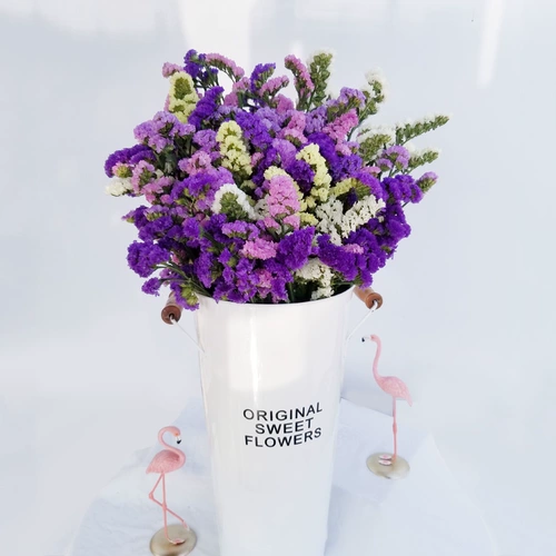 Цветок Юньнань Прямые волосы, забудь меня, сушеные цветы, цветочные букеты Истинные цветы, вечные цветы дома украшение офисным цветочным магазином