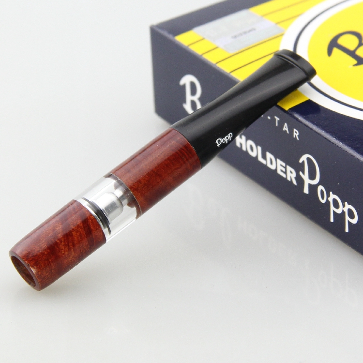 Counter Japan imported Bel Popp Biaobo cigarette holder heather wood metal filter element circulating filter 2B