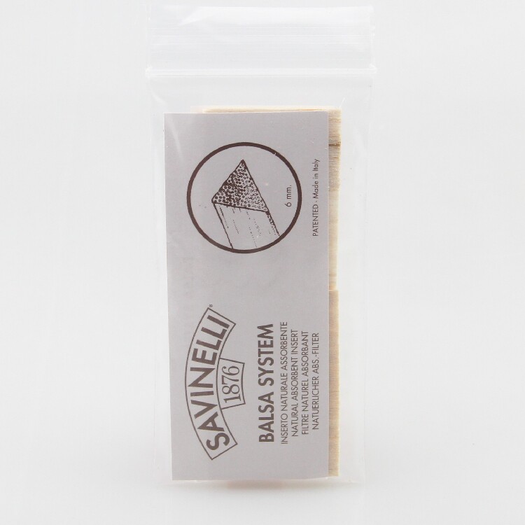 Imported 20 pieces of SAVINELLI Smoke Cigarette Cigarette Cigarette Cell 6mm Light Wood Filter Core