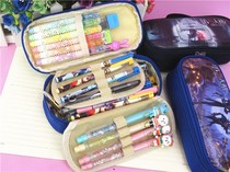 Fifth Personality Pen Pouch Student Female Hand Four Floors Boys Multifunction Large Capacity Pencil Case Code Lock Pencil Bag