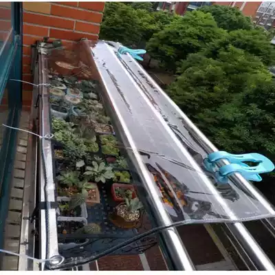 Balcony rainproof artifact transparent rain cloth waterproof cloth thickened pvc canopy household rainproof cloth waterproof curtain plastic