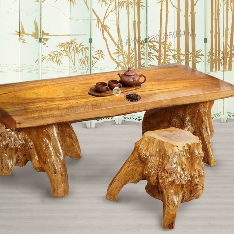 Creative root carving coffee table and tree root tea table: log kung fu ...