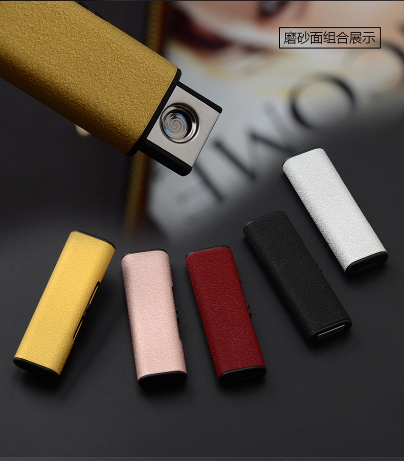 518 USB điện tử nhẹ hơn sạc windproof sáng tạo thuốc lá nhẹ hơn cá nhân hoá tùy chỉnh quảng cáo laser chữ người đàn ông