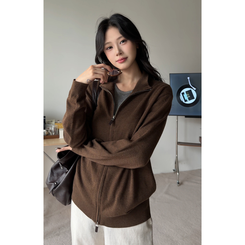 Ma Yu Mulberry Silk Wool Blend Cardigan Casual Sweater Coat Autumn and Winter Knitwear for Men Ma Yu Mulberry Silk Wool Blend Cardigan Casual Sweater Coat Autumn and Winter Knitwear for Men