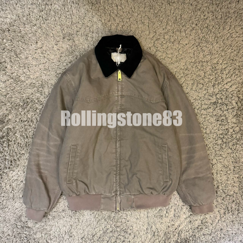 Original Kaha Style Washed Lapel American Workwear Jacket Santa Fe Thick Cotton Coat for Men and Women