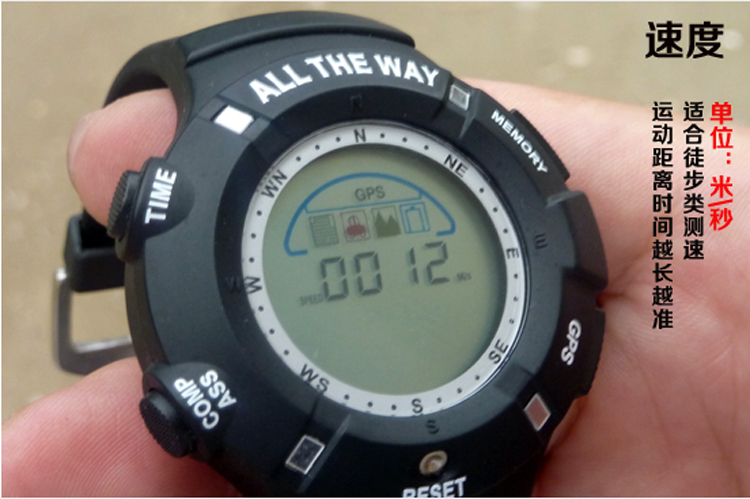 Bảng Gps, mặc thông minh, leo núi ngoài trời định vị vệ tinh định vị vĩ độ và kinh độ, la bàn phiêu lưu thực địa - Giao tiếp / Điều hướng / Đồng hồ ngoài trời đồng hồ cơ lộ máy