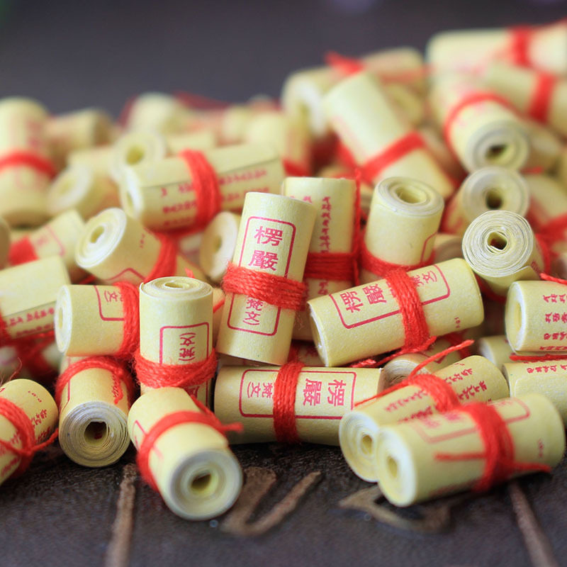 Roll the finished miniature corrugated curse 5mm*1 2cm Sanskrit corrugated curse cranking scripture