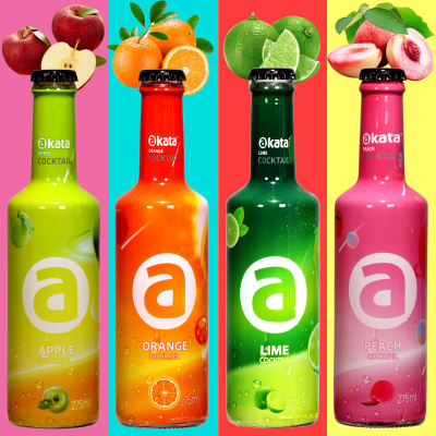 果酒女士低度甜酒预调微醺饮料酒275ml*4少女气泡酒阿卡塔鸡尾酒