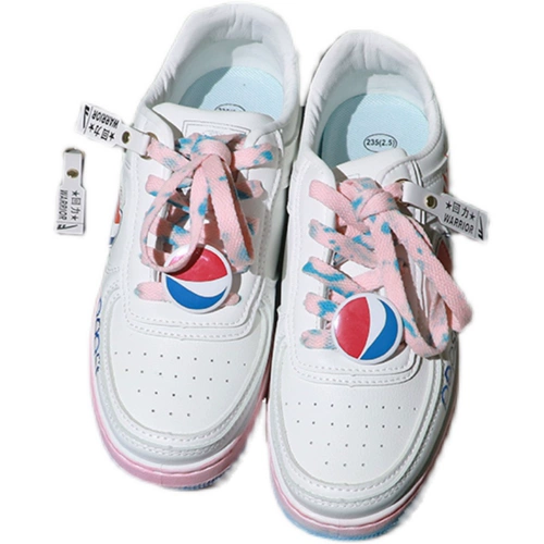 Warrior, кроссовки, низкая тканевая обувь, кола, 2021 года, осенние, тренд сезона, ручная роспись