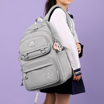 New lightweight girls backpacks high school junior high school students schoolbags primary school students four five six and seventh grade girls backpacks