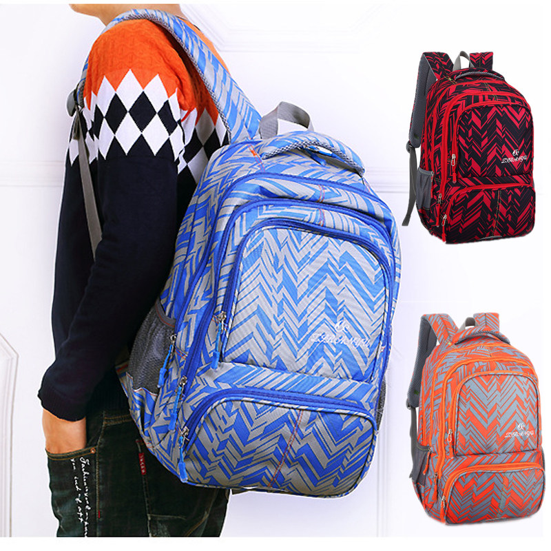 Fashion Double Shoulder Bag Men's Bag College Wind High Junior High School Students School Bag Tide University Men and women Leisure Travel Shoulder Bag