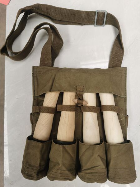 Red Army Marching Bag, School Bag, Dry Food Bag, Bullet Belt, Cotton Blanket, Eighth Route Army Bugle, Big Knife, Hand Grenade, Film and Television Props