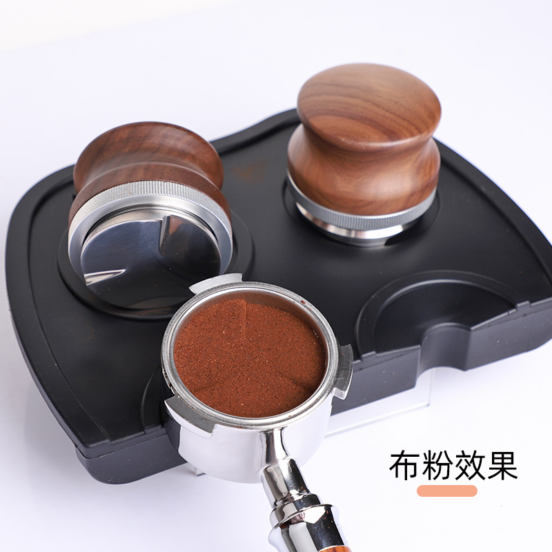 Solid wood coffee cloth powder set SMEG Dilangi 51mm platinum rich 53mm58MM universal powder hammer filling device