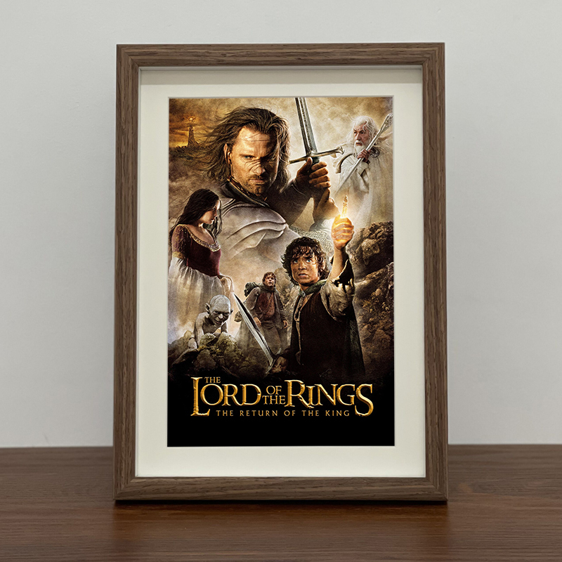 Classic Movie the Lord of the Rings 3: the Return of the King Poster Frame, Tabletop Hanging Picture, Photo Wall Art, Home Decoration Painting