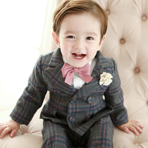 Childrens suit suit flower girl dress male handsome boy dress British style small suit birthday costume