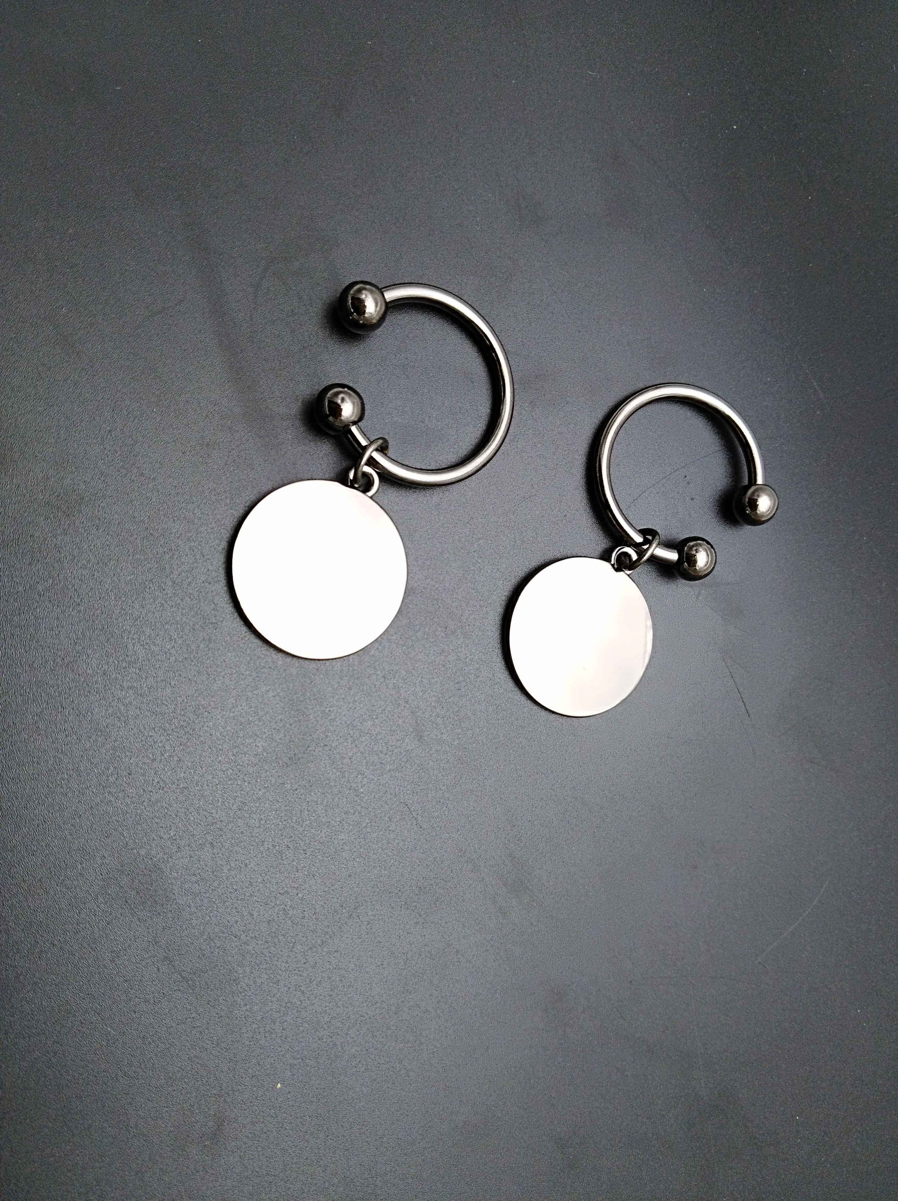 Gun Color Car Mark Key Button Car Key Button Promotional Gift can Laser logo Pendant Laser Laser laser