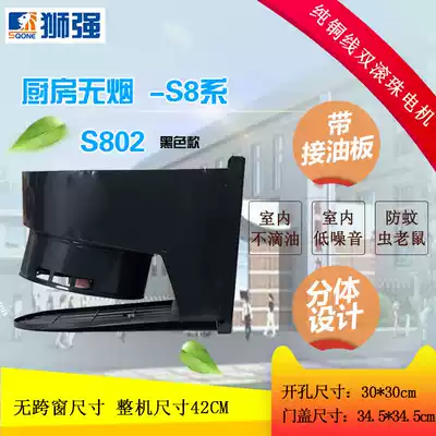 Shiqiang brand S802 environmentally friendly kitchen oil fume exhaust fan strong exhaust fan window type silent ventilation fan Non-stain Wall