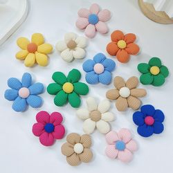 Texture ສີແຂງ fabric ດອກ brooch corsage accessories hat accessories pin diy curtain coat decoration