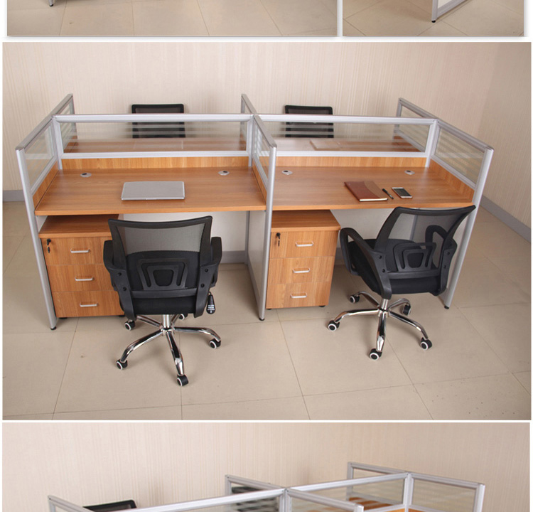 Trùng Khánh văn phòng nội thất bàn ghế nhân viên kết hợp bàn ghế đơn giản và hiện đại bàn giám đốc gỗ công nghiệp
