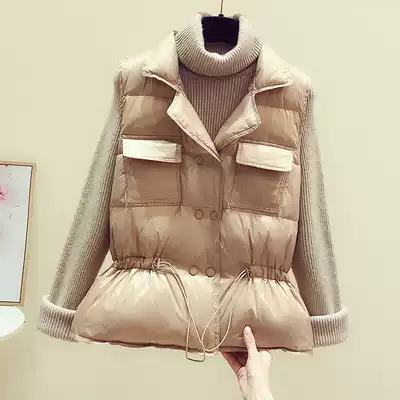 Waist down cotton horse clip women's short 2020 winter new Korean version of all-match outer wear vest fashion waistcoat vest