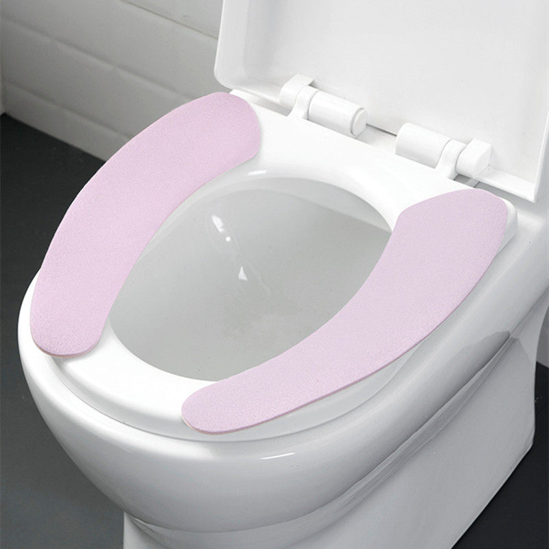 Home toilet adhesive sitting pad Toilet Waterproof cooling toilet cushion Cut Washable washable thickened ring cushion