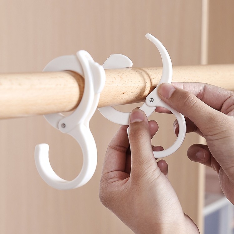 Japanese S type hook Multi-purpose S hook wardrobe hangings hood hanging bag hook windproof and free of perforated bathroom crossbar