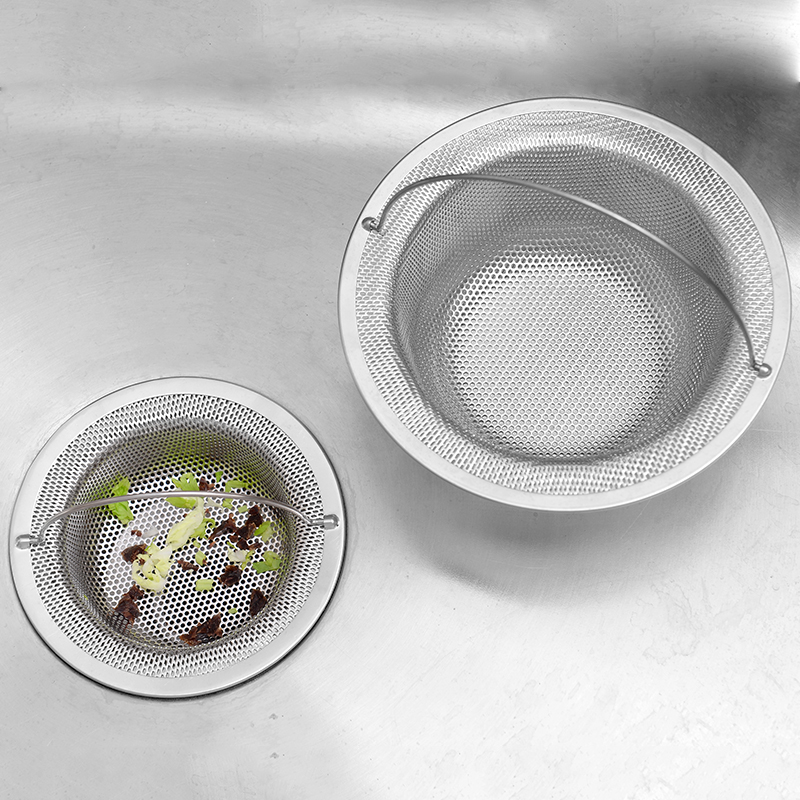 160 large sink stainless steel anti-clogging filter Kitchen Wash Basin Trash filter Tits sewer filter