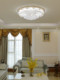 Crystal Lamp, Living Room Lamp, Large Ceiling Lamp, Round Golden Led Lighting, Simple, Modern and Elegant, Bedroom and Dining Room Lighting Fixtures