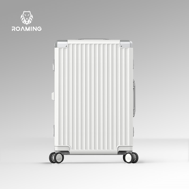 Roaming Aluminum Frame Suitcase Japan Mute Universal Wheel Suitcase 24 Den case 20 inch 28 Rover box Men and women