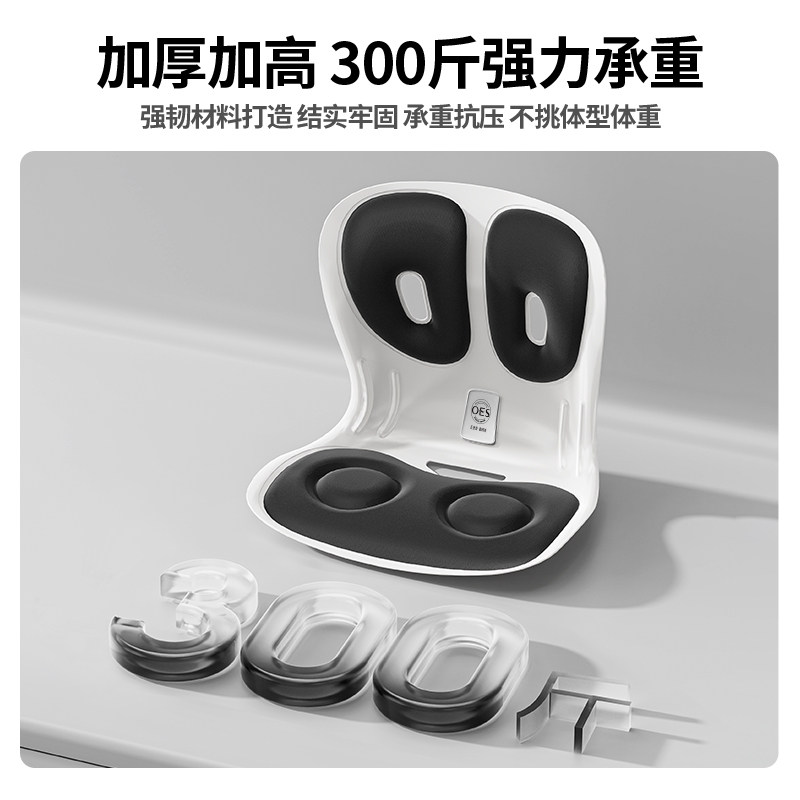 Oes Ergonomic Lumbar Support Cushion, Extra-Large Office Posture Correction Cushion for Prolonged Sitting, Integrated Back and Waist Support