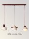 Yellow Travertine Japanese Wabi-Sabi Style Restaurant Pendant Light Vintage Staircase Mid-Century Bar Tea Room Three-Head Dining Table Lighting Fixture