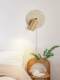 French-Style Minimalist Bedroom Bedside Wall Lamp, Mid-Century Style Study Creative Wall Lamp with Switch, Rotatable Staircase Decorative Wall Lamp
